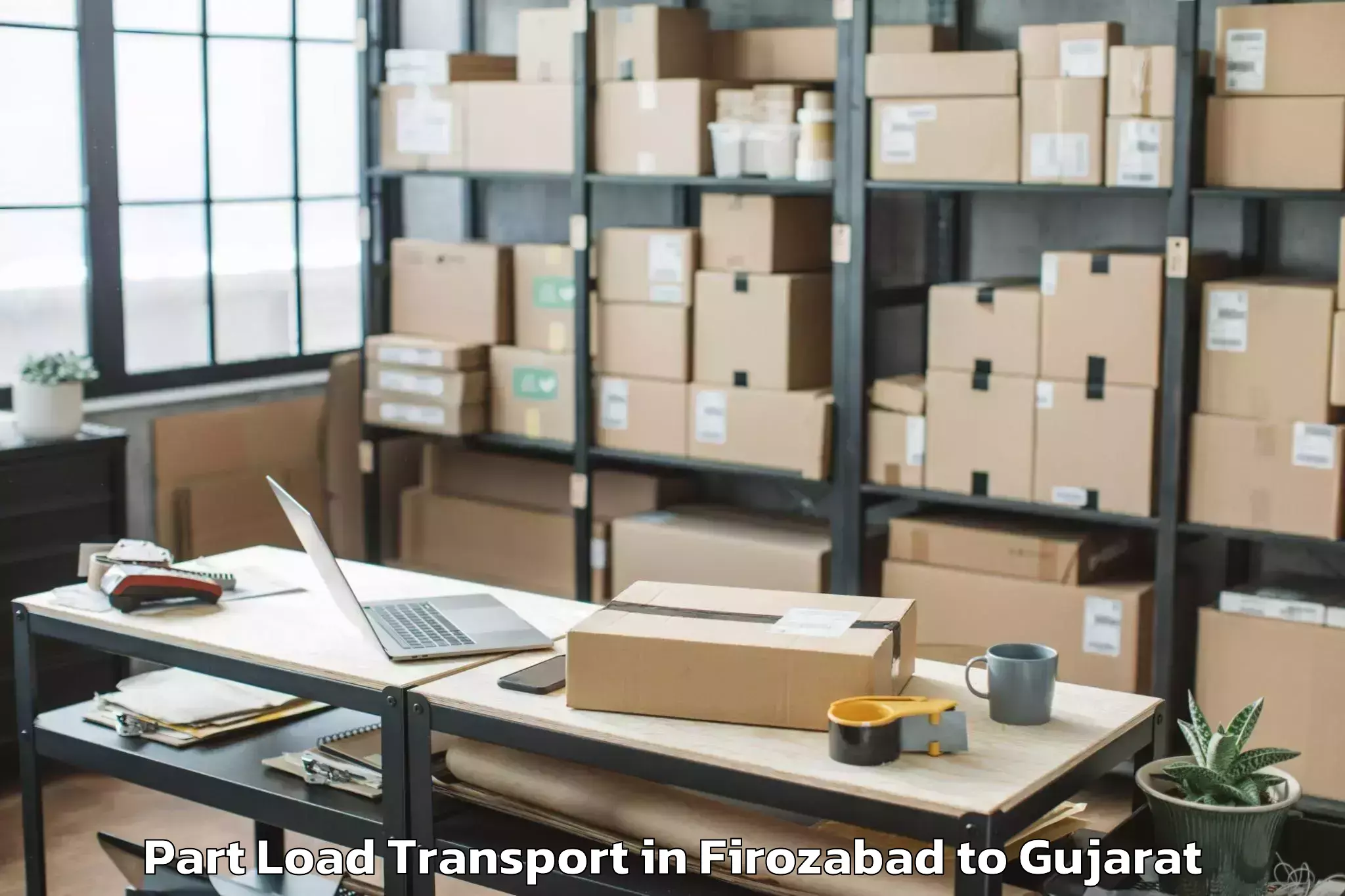 Trusted Firozabad to Vanthli Part Load Transport